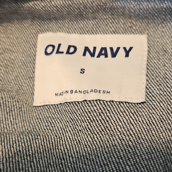 Old Navy Women's Belted Indigo Jean Jacket Size Small EUC - Picture 3 of 4